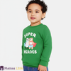 ML Super Heroes Green Terry Sweatshirt 9544