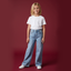 Young One Hearts Straight Wide Jeans 13875