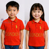 London Gold Embroided Red Polo 12811