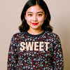 Sweet Floral Terry Sweatshirt 13400