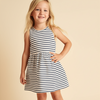 SFR Black and White Stripes Frock 3574