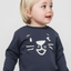 ZR Animal Face Print Dark Blue Sweatshirt 5790