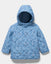 Baby Go Floral Blue Hooded Puffer Jacket 13347
