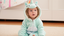 Blue Unicorn Fur Babygrow Costume with covered Feet 13414