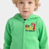 ML Roar Means Hungry Green Fleece Zipper Hoodie 9562