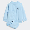 ADDS Sky Logo Embroided Terry Tracksuit Crew Set 13437