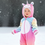 Primark Rainbow Unicorn Fur Zip Up Costume Bodysuit 13245