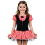 Red White Lining Party Fancy Frock 9356