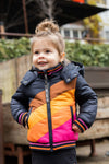 Quapi Multicolor Hooded Puffer Jacket 12183