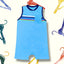 LEE Sky chest printed Sleeveless Romper Bodysuit 13541