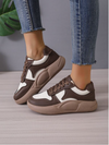High Sole Soft Brown Comfortable Jogger Shoes 2600 A