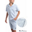 Ben Sherman Sky White Lining Shirt Shorts Set 13580