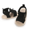 Black Stripes Bow Prewalker Sandal 2730