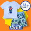 Jared co Bear Grey Shirt Shorts Set 13518