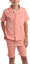 Ben Sherman Tea Pink Lining Shirt Shorts Set 13582