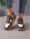 High Sole Soft Brown Comfortable Jogger Shoes 2600 A