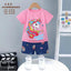 Unicorn Pink Summer Short and Shirt Set 12987