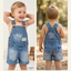 Lanidor Blue Short Denim Dungaree 13565
