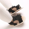 Black Stripes Bow Prewalker Sandal 2730