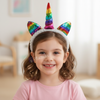 Unicorn Grey Rainbow Hair Band 4765