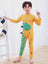 Dino Yellow Unisex Swimsuit with Cap 13643