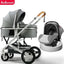 Premium Style Car Cot Baby Stroller Bassinet 3 in 1 Set