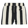 Zeeman Stripe Black Terry Shorts 13616