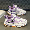 Easywear Rotating Laces Purple White Jogger Shoes 2593 A