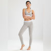 CK Grey Breathable Cotton Legging and Bralette Gymwear Pair W169 B