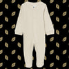RK Soft Beige Full Feet Cotton Romper Bodysuit 13677