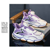 Easywear Rotating Laces Purple White Jogger Shoes 2593 A