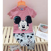 Imported Mickey 3 Quarter and Shirt Set #12404