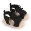 Black Stripes Bow Prewalker Sandal 2730