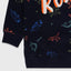 Dinosaur Roar Embroided Blue Sweatshirt 12634