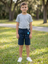 Max Blue Cotton Twill Shorts 13887