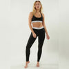 CK Black Breathable Cotton Legging and Bralette Gymwear Pair W169 C
