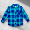 Blue & Green Check Shirt 13502
