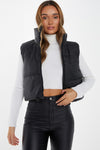 Quiz UK Double side Reversible Padded Crop Gilet W146