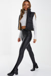 Quiz UK Double side Reversible Padded Crop Gilet W146
