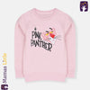 Pink Panther Embroided Pink Terry Sweatshirt 10001