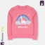 Dream Big Rainbow Pink Terry Sweatshirt 10002