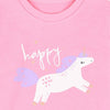 ML Happy Unicorn Pink Terry Sweatshirt 8899