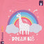 Dream Big Rainbow Pink Terry Sweatshirt 10002