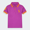 Purple Big Pony Yellow Polo 8255