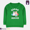 ML Super Heroes Green Terry Sweatshirt 9544
