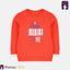 ML Be Brave Little One Orange Terry Sweatshirt 9215