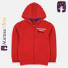 ML Half Pint Dept Red Fleece Zipper Hoodie 9804