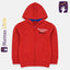 ML Half Pint Dept Red Fleece Zipper Hoodie 9804