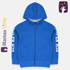 ML Super Kid Royal Blue Fleece Zipper Hoodie 9842