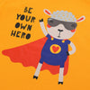 ML Be Your own Hero Yellow Shirt 7632